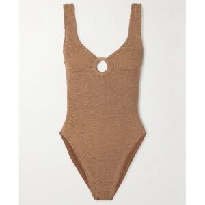 NWT Hunza G Celine Swimsuit in Metallic Cocoa